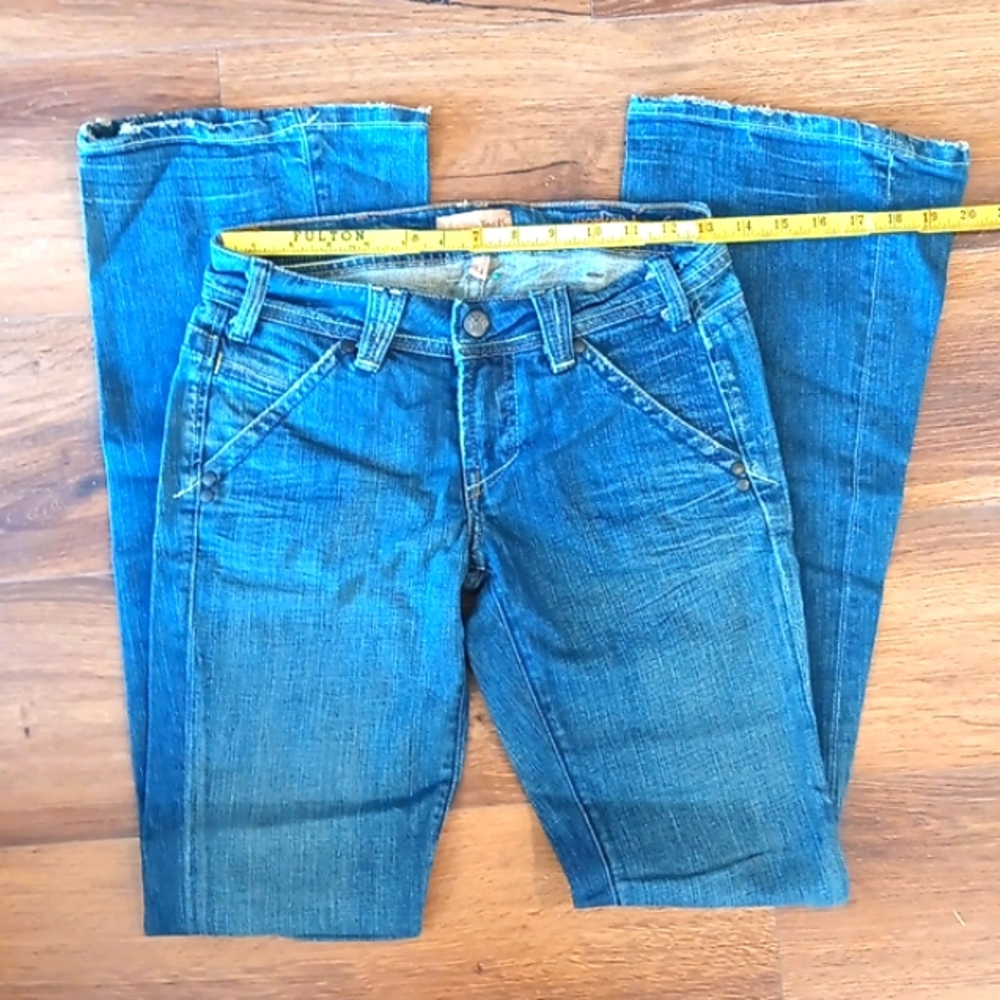 Vintage Yanuk Worker Boyfriend Dark Blue Denim Womens Jeans Size 24